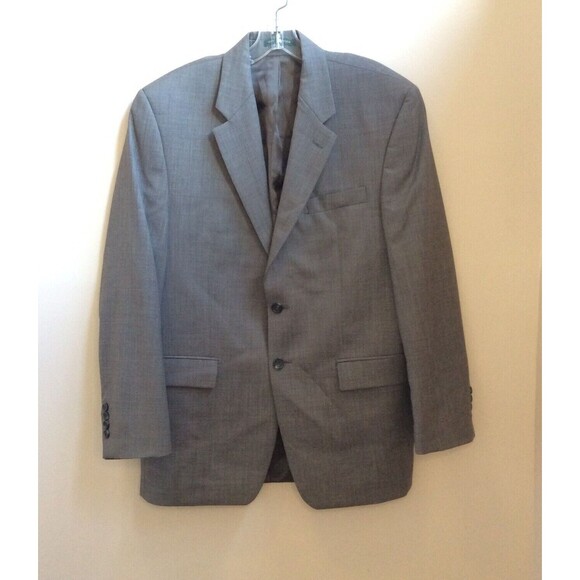 LAUREN RALPH LAUREN MEN'S BROWN WOOL 2 BUTTON SPORT COAT BLAZER 40R JACKET - Picture 2 of 12